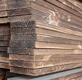 炭化木材加工
